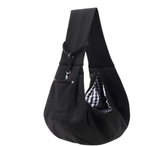 Tomkas Dog / Cat Sling Carrier Small Animal With Safety Leash Black NWT - Picture 6 of 10